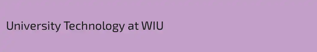 University Technology at WIU